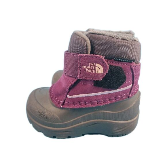 The North Face Toddler  Sz 6 Kids Alpenglow Waterproof Rubber Boots Grey Violet - Picture 5 of 13